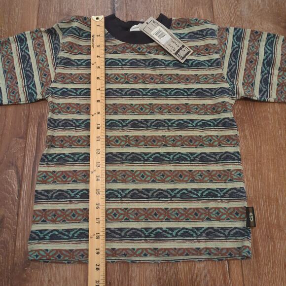 VTG Gotcha Boy's Size Large Shirt Surf Skate Aztec Stripe Pattern Made in USA - Picture 3 of 6